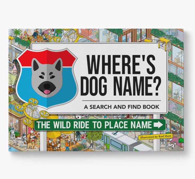 Personalised Norwegian Elkhound Book: Where's Norwegian Elkhound? Volume 3